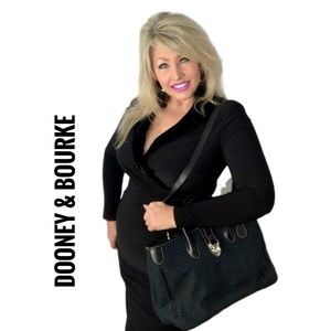 Dooney & Bourke Black Tote w/ Wristlet & Key Fob
